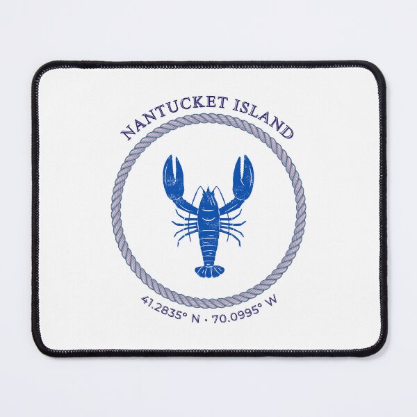 Item preview, Nantucket Island Blue Lobster Rope Design designed and sold by Coastal Joy.