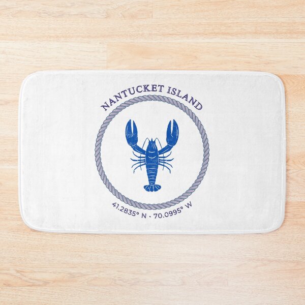 Item preview, Nantucket Island Blue Lobster Rope Design designed and sold by Coastal Joy.