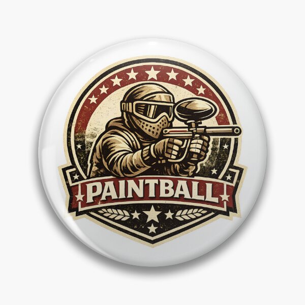 Item preview, Retro Vintage Paintball – Masked Paintball Player designed and sold by OTSC.