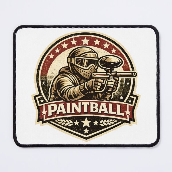 Item preview, Retro Vintage Paintball – Masked Paintball Player designed and sold by OTSC.