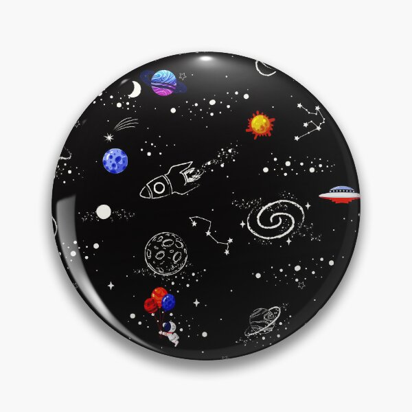 Item preview, Colorful Cartoon Space Planets and Rocket pattern. designed and sold by FahdSpaceArt.