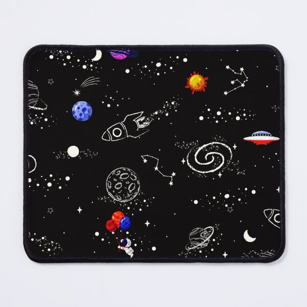 Item preview, Colorful Cartoon Space Planets and Rocket pattern. designed and sold by FahdSpaceArt.