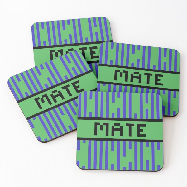 Item preview, MATE — Pixel Art Word | Retro 8-Bit Two-Tone Typography designed and sold by Mouremandier.