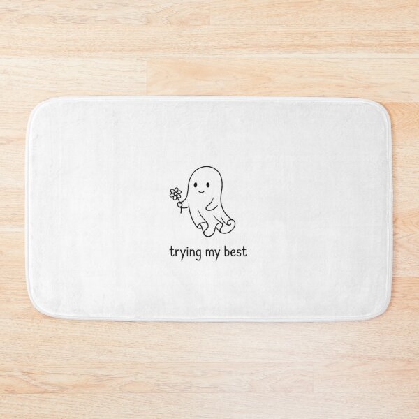 Item preview, Trying My Best Minimalist Ghost designed and sold by krish-prints.