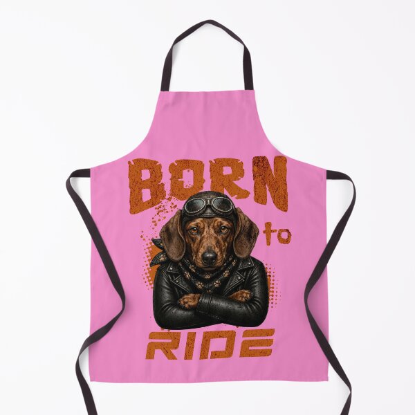 Item preview, Dachshund Biker Design – Born To Ride Funny Motorcycle Dachshund Gift designed and sold by PixelsPaws.