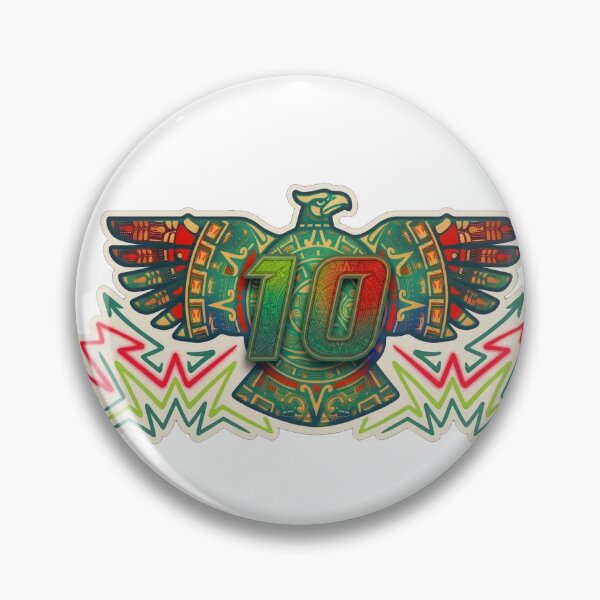 Item preview, Aztec Eagle Warrior Number 10 Retro Art designed and sold by marktloewe.