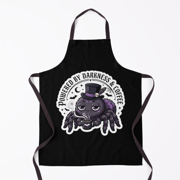 Item preview, Powered by Darkness & Coffee - Cute Goth Spider Sticker designed and sold by EnigmaticGoth.