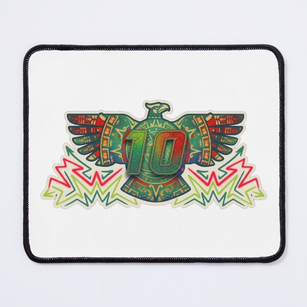 Item preview, Aztec Eagle Warrior Number 10 Retro Art designed and sold by marktloewe.