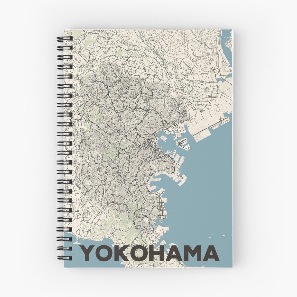 Item preview, Yokohama Map designed and sold by MapsNerd.