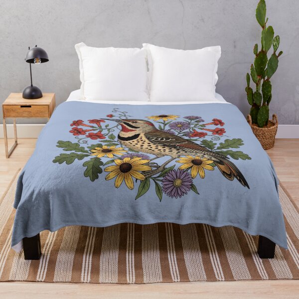 Item preview, Botanical Northern Flicker Floral Nature designed and sold by BirdsnStuff.