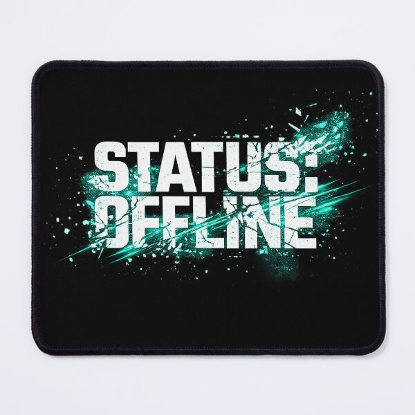 Item preview, STATUS: OFFLINE | Cyberpunk Glitch Typography designed and sold by krish-prints.