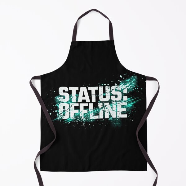 Item preview, STATUS: OFFLINE | Cyberpunk Glitch Typography designed and sold by krish-prints.