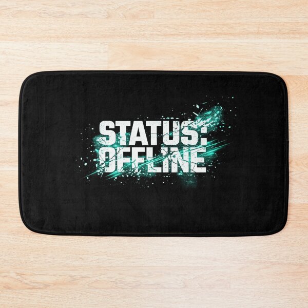 Item preview, STATUS: OFFLINE | Cyberpunk Glitch Typography designed and sold by krish-prints.