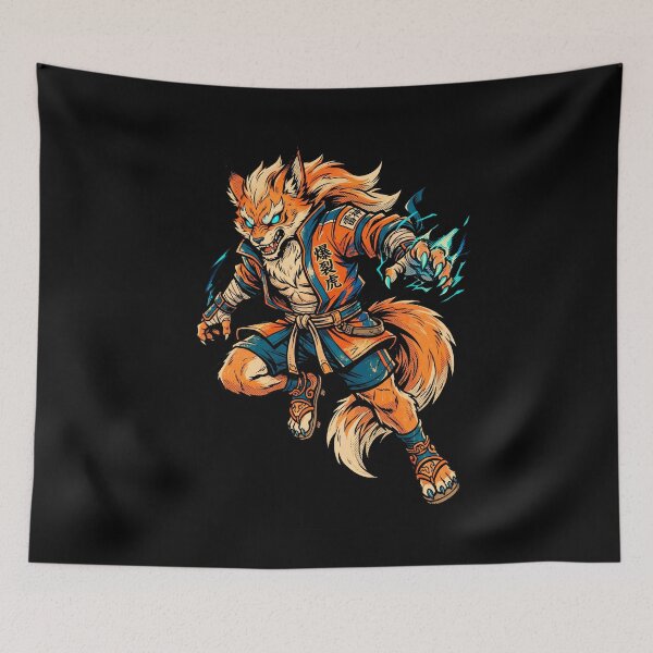 Item preview, Mystical Fox Samurai Warrior Art designed and sold by VYNROX.