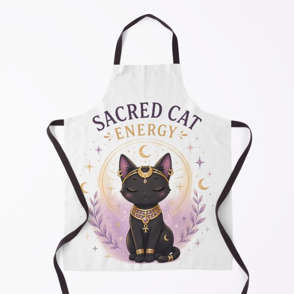 Item preview, Sacr-ed Cat Energy – Cute Bastet Inspired Cat Godd-ess Designa designed and sold by MotylekAnia.