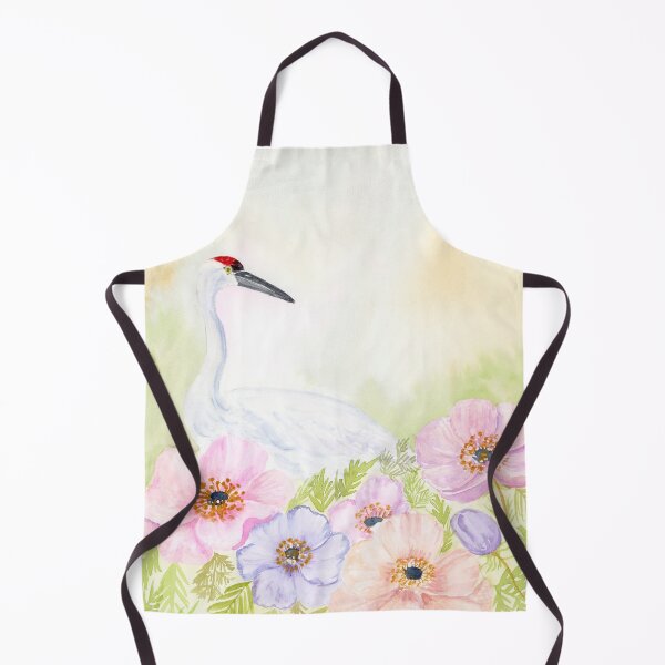 Item preview, Whooping Crane with Anemones designed and sold by daphsam.