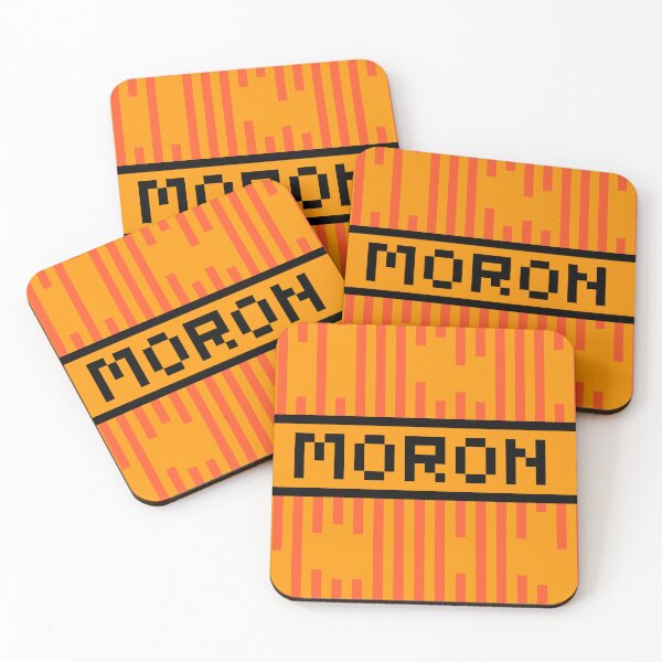 Item preview, MORON — Pixel Art Word | Retro 8-Bit Two-Tone Typography designed and sold by Mouremandier.