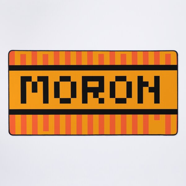 Item preview, MORON — Pixel Art Word | Retro 8-Bit Two-Tone Typography designed and sold by Mouremandier.