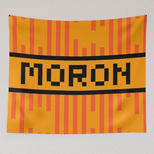 Item preview, MORON — Pixel Art Word | Retro 8-Bit Two-Tone Typography designed and sold by Mouremandier.
