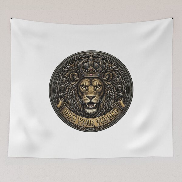 Item preview, King Lion Own Your Throne Motivation designed and sold by JeevanStickers.