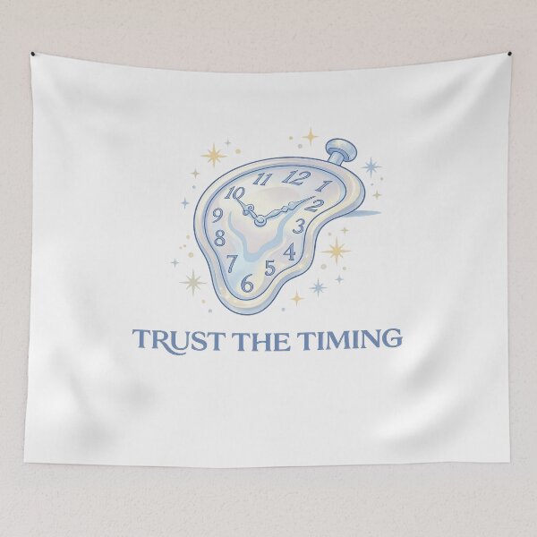 Item preview, Trust The Timing - Pastel Dali Melting Clock designed and sold by krish-prints.