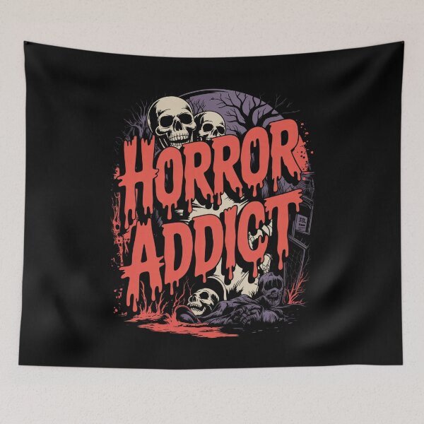 Item preview, Horror Addict Gift for Halloween Lover Horror Fan designed and sold by Say It With Ink.