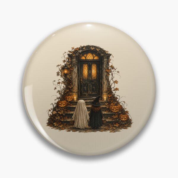 Item preview, Vintage Haunted Door Trick-or-Treat Halloween designed and sold by POD DYNASTY.