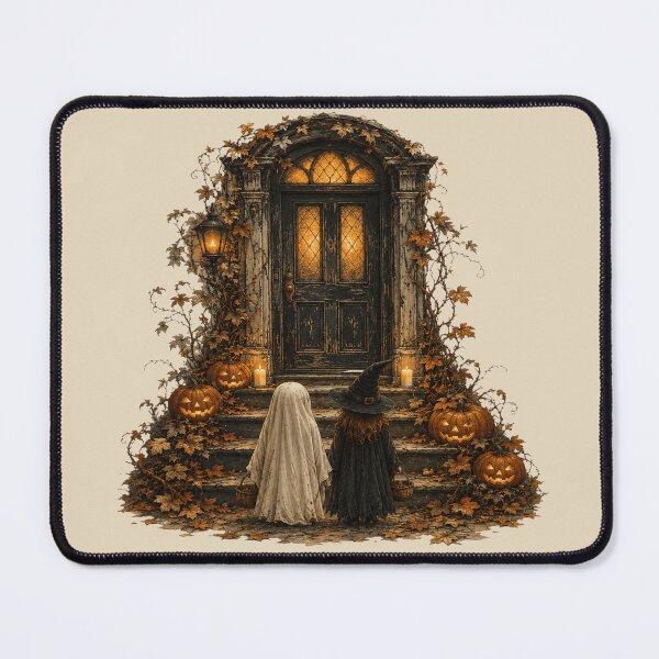 Item preview, Vintage Haunted Door Trick-or-Treat Halloween designed and sold by POD DYNASTY.