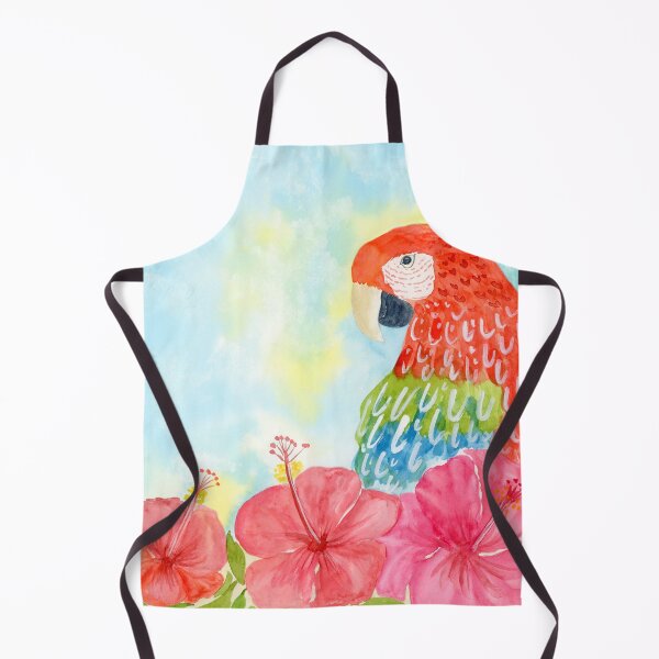 Item preview, Scarlet Macaws and Hibiscus Watercolor designed and sold by daphsam.