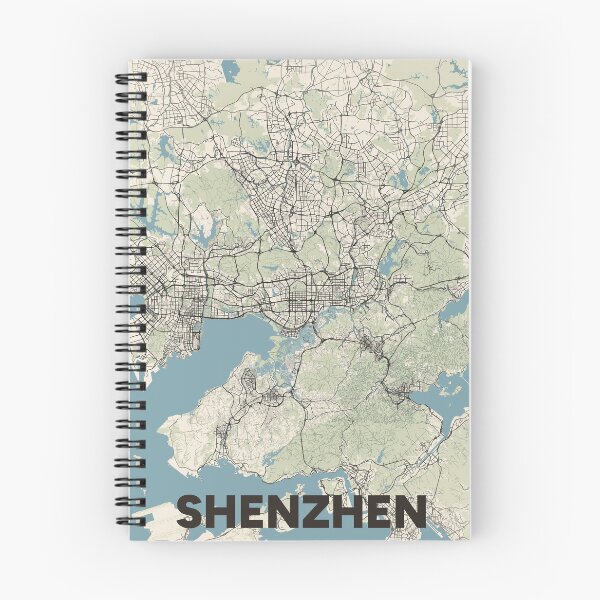 Item preview, Shenzhen Map designed and sold by MapsNerd.