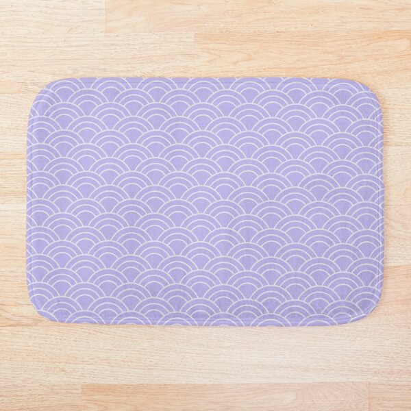 Item preview, Estilo minimalista japonés Seigaiha con estampado de olas en color lavanda y morado. designed and sold by oceanys.