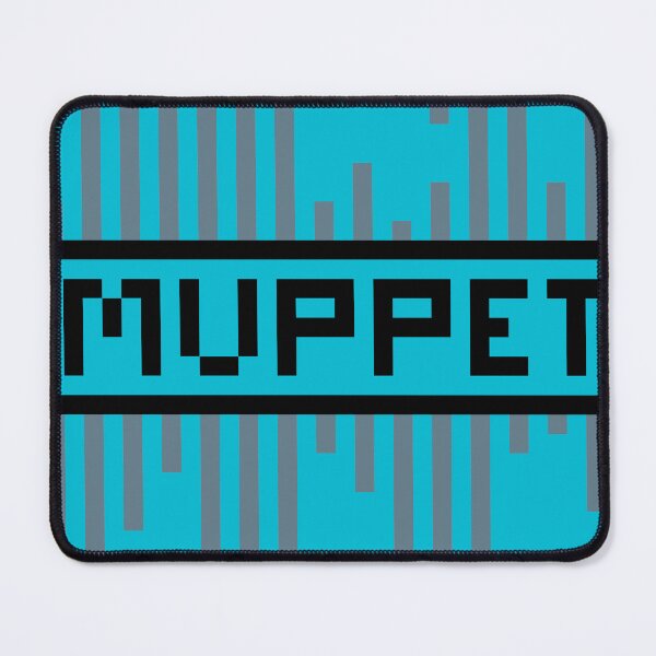 Item preview, MUPPET — Pixel Art Word | Retro 8-Bit Two-Tone Typography designed and sold by Mouremandier.