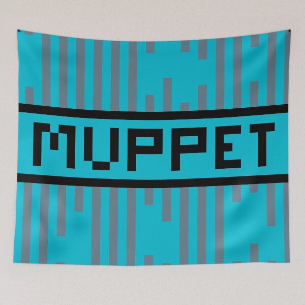 Item preview, MUPPET — Pixel Art Word | Retro 8-Bit Two-Tone Typography designed and sold by Mouremandier.