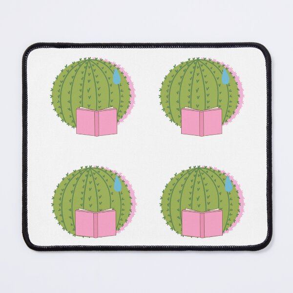 Item preview, Four Cute Embarrassed Cactuses Reading A Book | Pack  designed and sold by Nyxander's Bookish Catalogue.