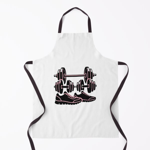 Item preview, Pink and Black Fitness Gear Barbell Dumbbell Sneakers Design designed and sold by maplesoulkiller.
