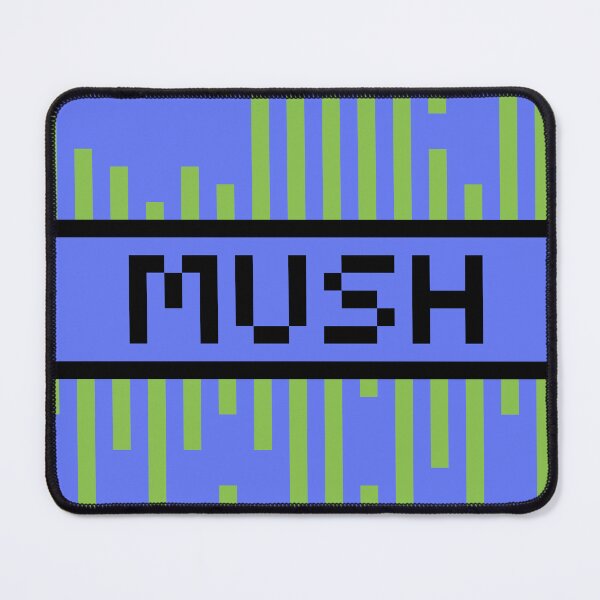 Item preview, MUSH — Pixel Art Word | Retro 8-Bit Two-Tone Typography designed and sold by Mouremandier.