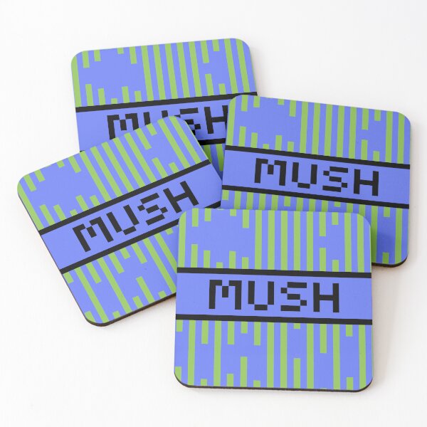 Item preview, MUSH — Pixel Art Word | Retro 8-Bit Two-Tone Typography designed and sold by Mouremandier.