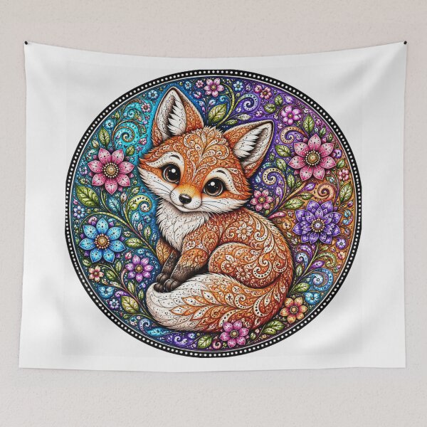 Item preview, Cute Baby Fox designed and sold by PaintedbyCarol.
