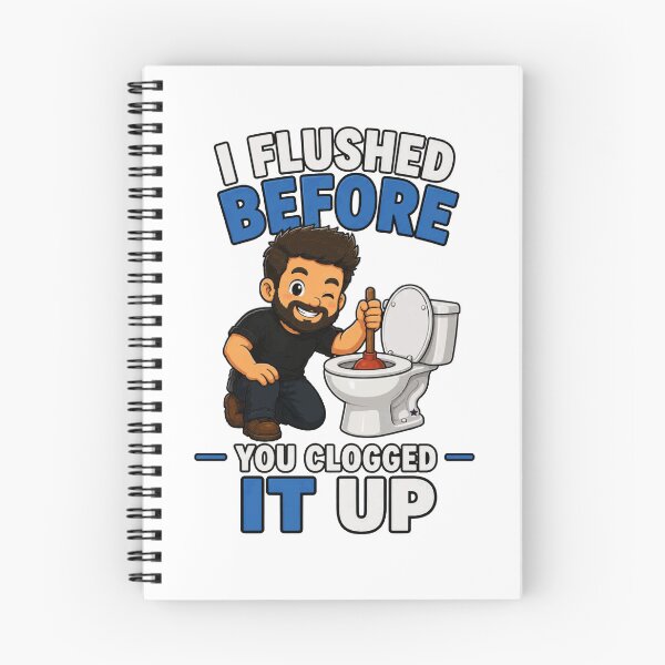 Item preview, Funny Plumber Dad Shirt I Flushed Before You Clogged It Up designed and sold by PINK FREE.