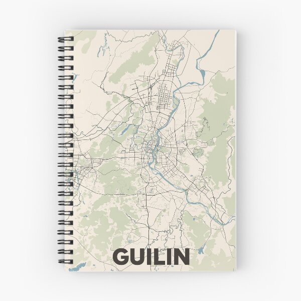 Item preview, Guilin Map designed and sold by MapsNerd.