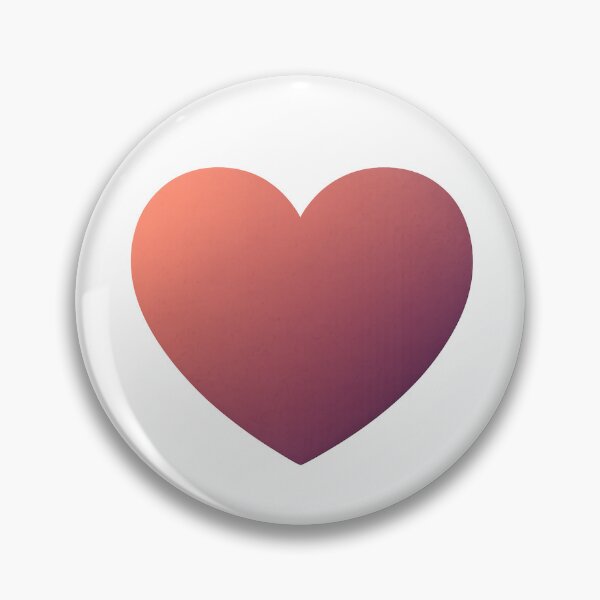 Item preview, Minimalist Grainy Gradient Heart - Coral to Plum designed and sold by krish-prints.
