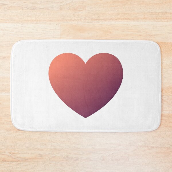 Item preview, Minimalist Grainy Gradient Heart - Coral to Plum designed and sold by krish-prints.