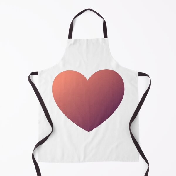 Item preview, Minimalist Grainy Gradient Heart - Coral to Plum designed and sold by krish-prints.