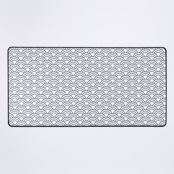 Item preview, Minimalist Japanese Seigaiha Wave Pattern White designed and sold by oceanys.