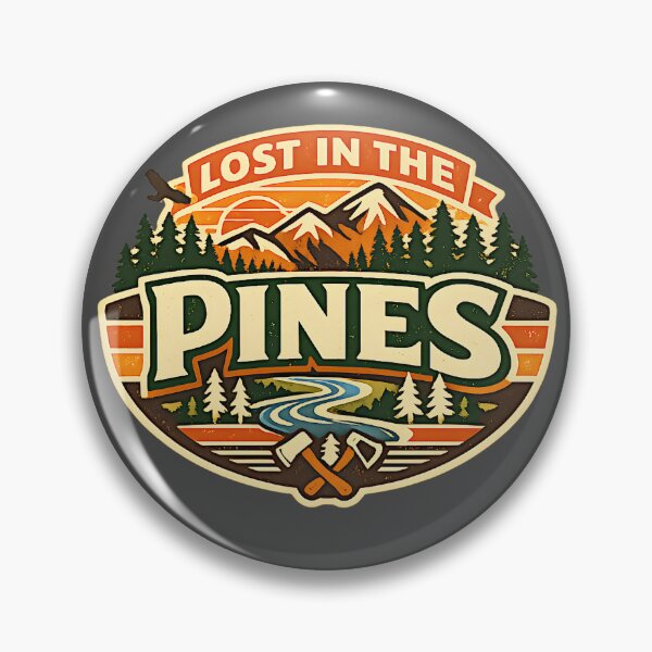 Item preview, Lost in the Pines – Retro Adventure Logo designed and sold by FilBlue.