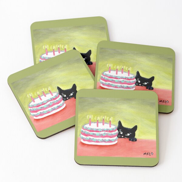Item preview, Meow Pussycat Cat Cake Furbaby Birthday designed and sold by meloearth.