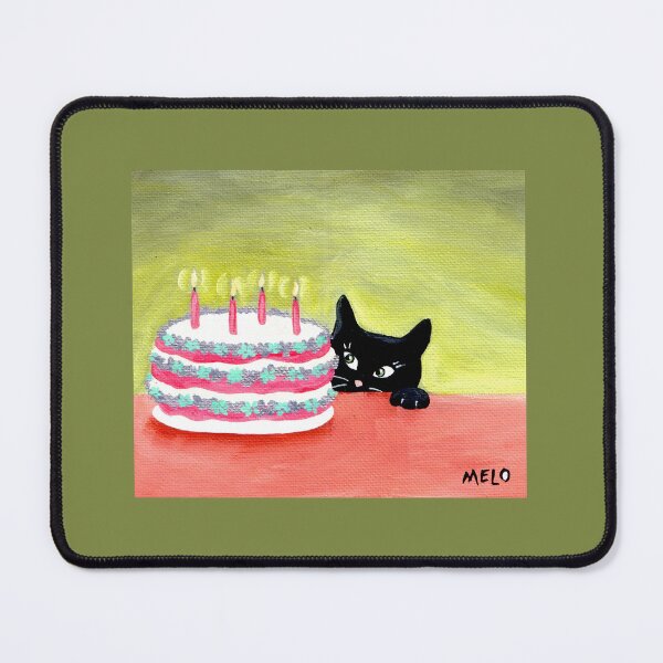 Item preview, Meow Pussycat Cat Cake Furbaby Birthday designed and sold by meloearth.