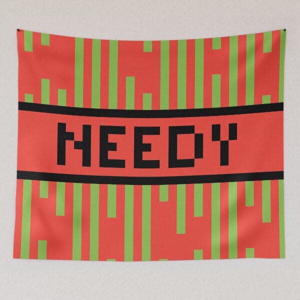 Item preview, NEEDY — Pixel Art Word | Retro 8-Bit Two-Tone Typography designed and sold by Mouremandier.