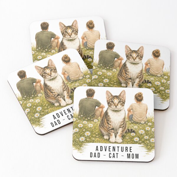Item preview, Adventure Cat Hiking with her Mom and Dad  designed and sold by Northcrest Co..