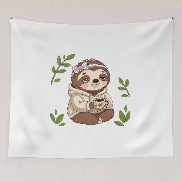 Item preview, Cute Sloth Coffee Lover – Cozy Morning Vibes designed and sold by WillowerStudio.